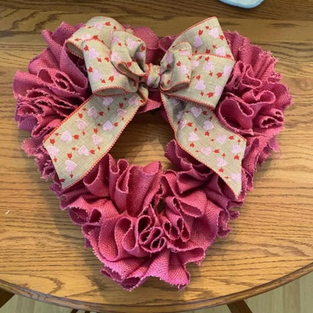 Homemade Valentine's Day Wreath